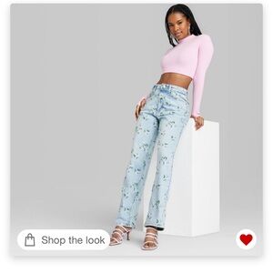 WILD FABLE FLORAL JEANS